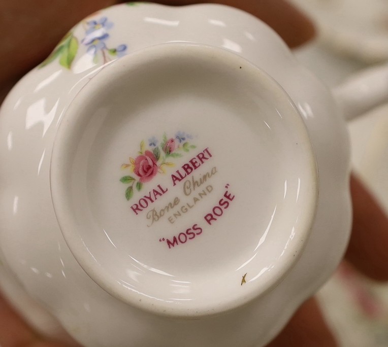 A Royal Albert Moss Rose tea service